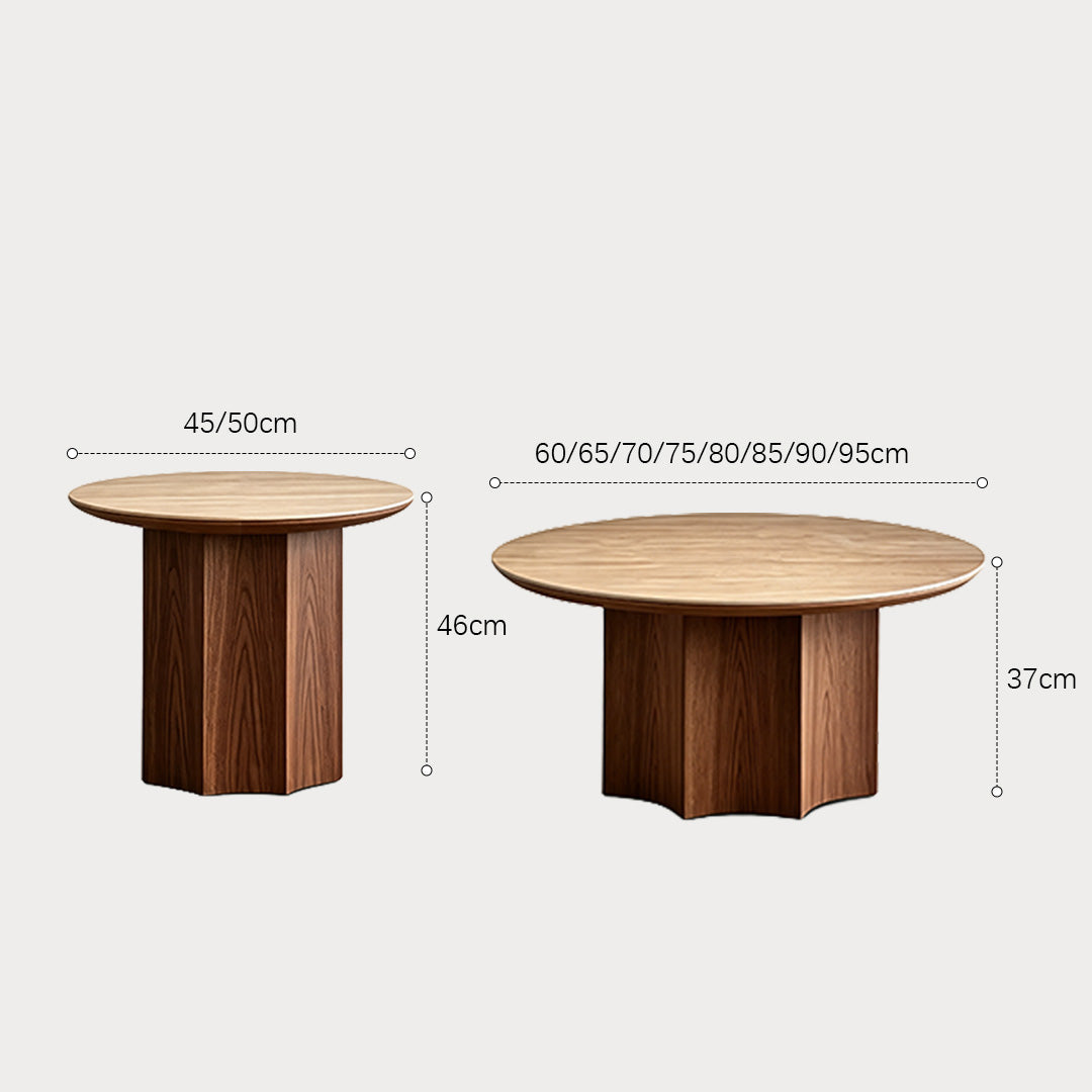 Steven Beige Marble-effect Round Coffee Tables Set