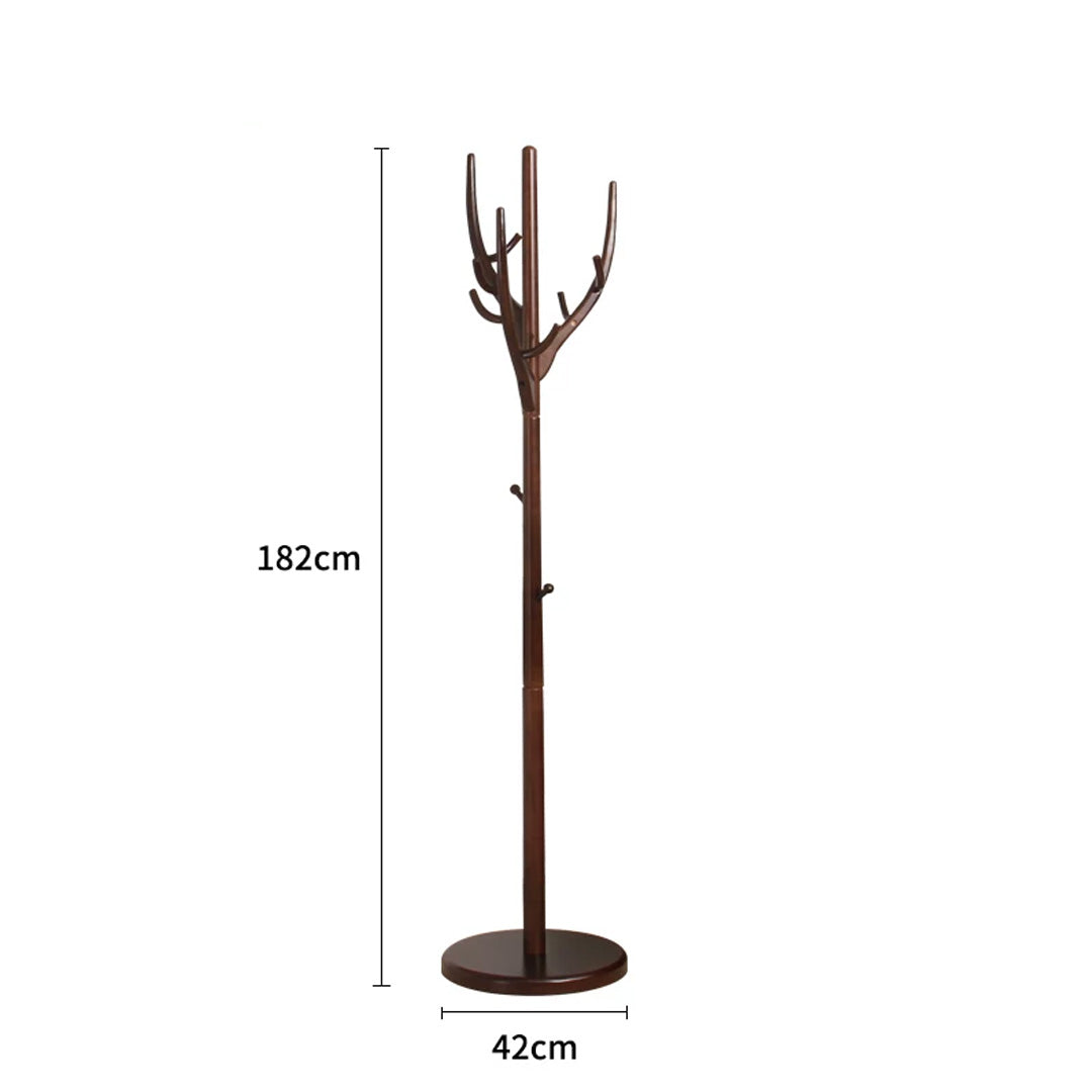 Freya Walnut Rubber Wood Coat Stand