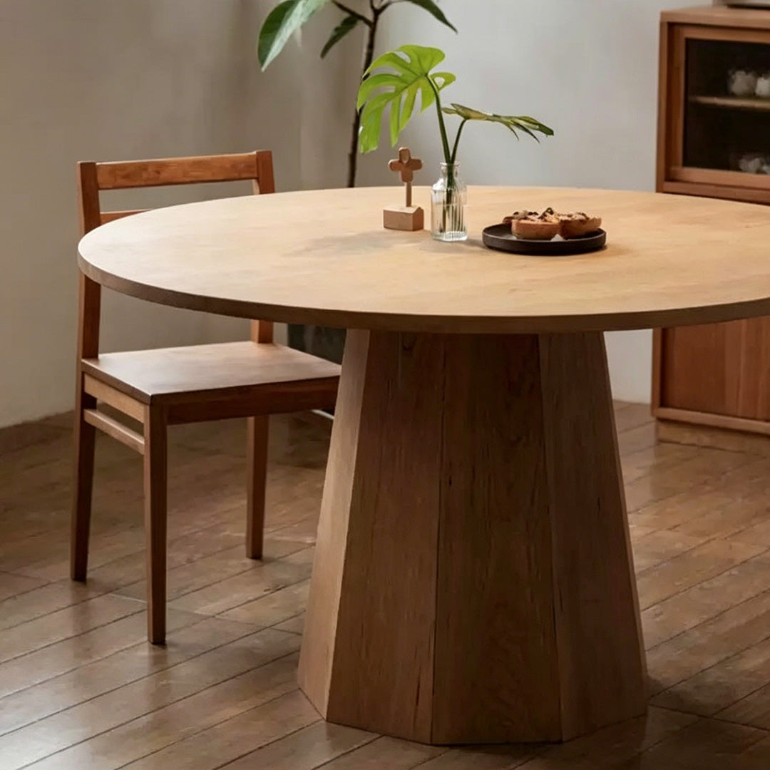 Matthew Natural Maple Round Dining Table