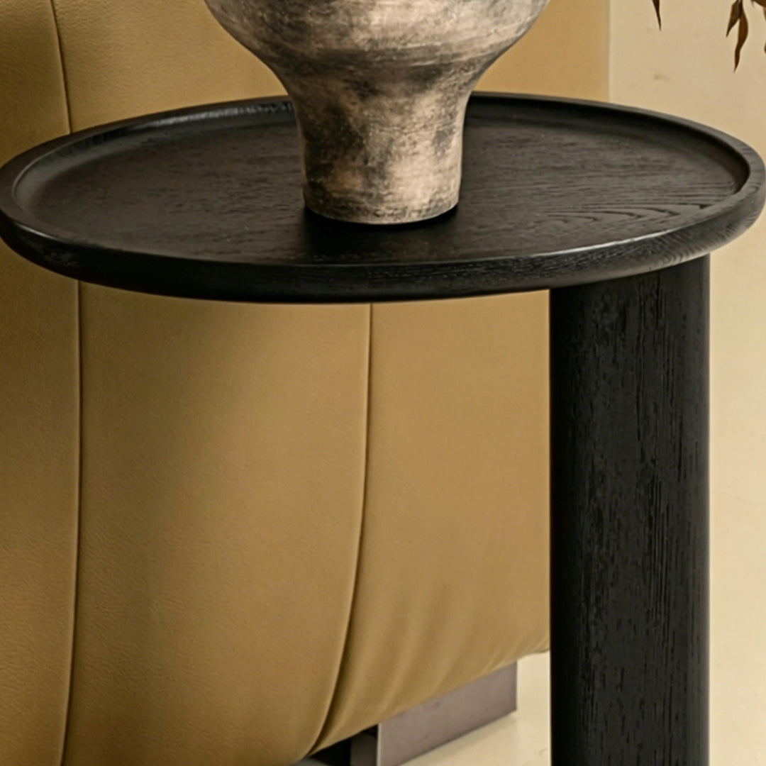 Dexter Black Oak Accent Table