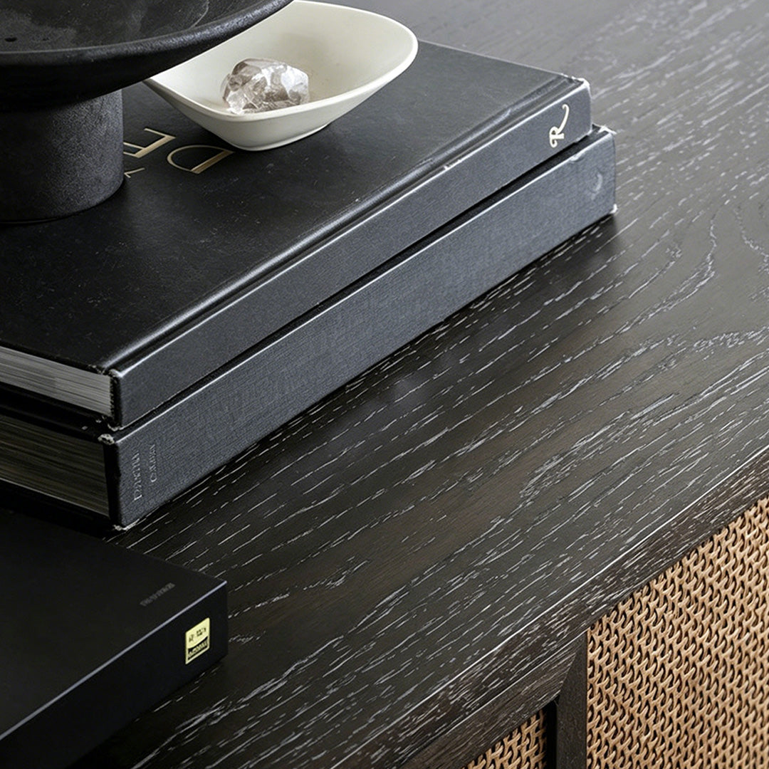 Dylan Natural Woven Rattan Media Console