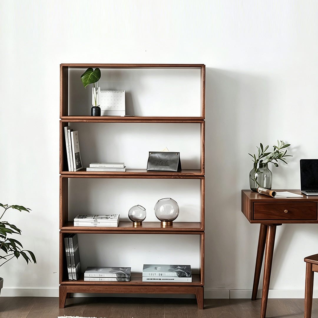 Baxter Walnut Modular Storage Cubes