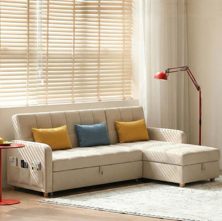 L Shape Sofa Bed With Storage