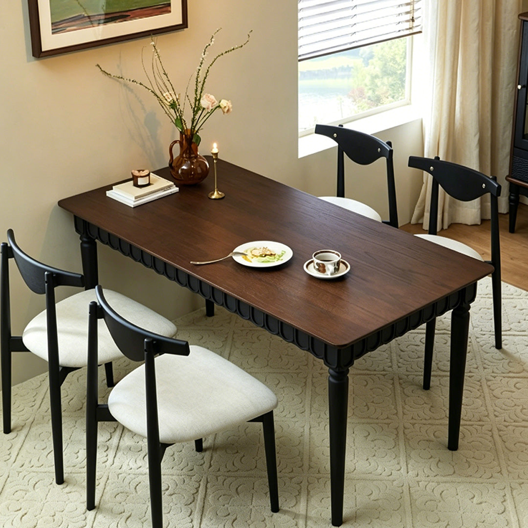 Darius Black And Walnut Dining Table