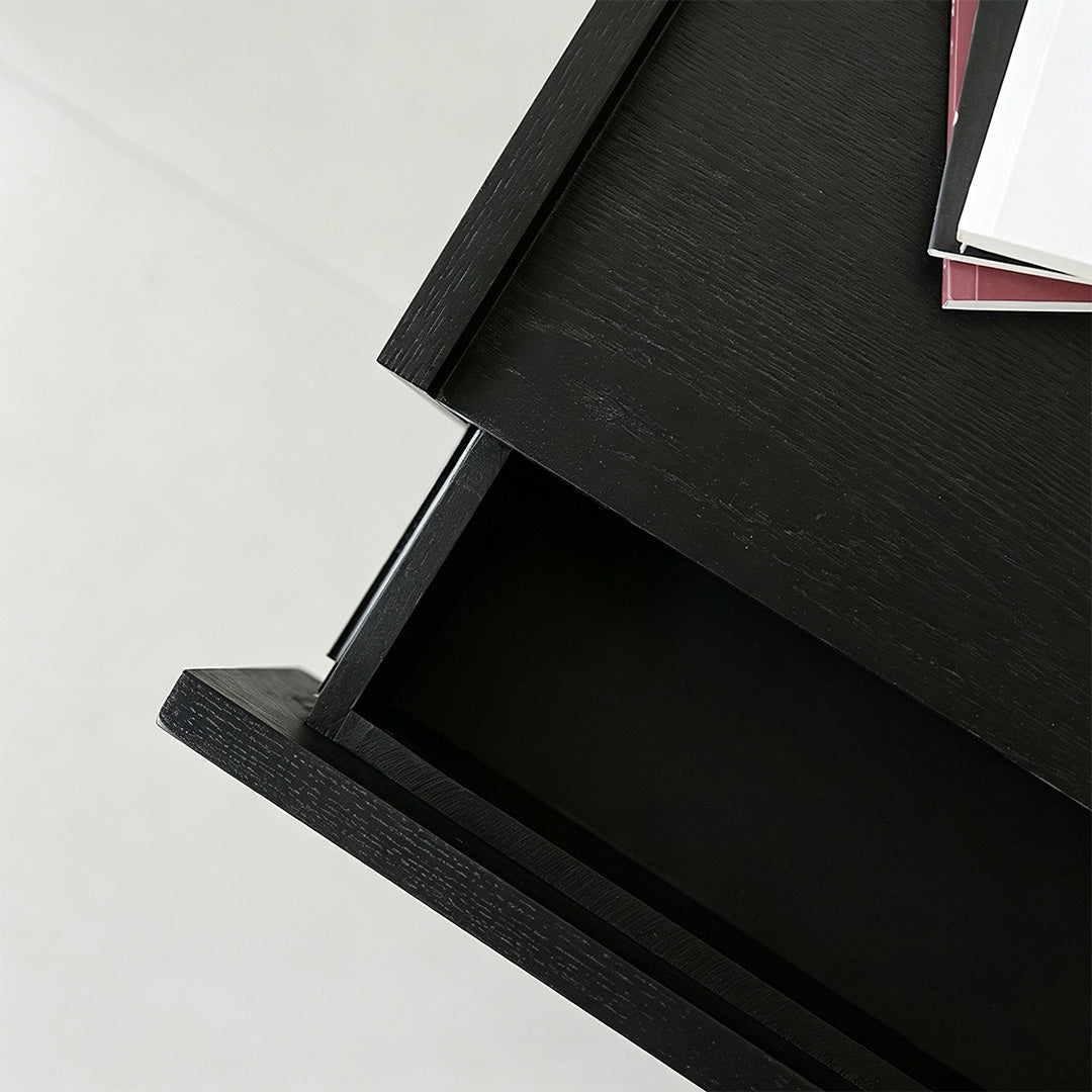 Lawson Black Oak Side Table