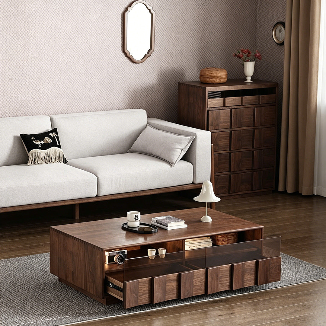 Richard Walnut Wood Coffee Table
