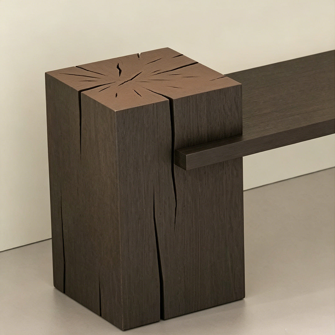 Cruz Amber Gradient Acrylic And Dark Wood Shoe Bench
