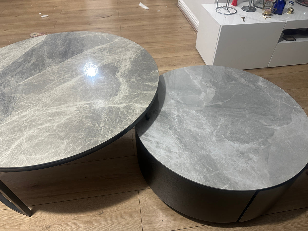 Gibs Nesting Coffee Table, Sintered Stone (Clearance)