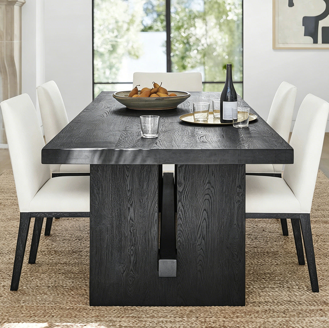 Declan Charcoal Oak Dining Table