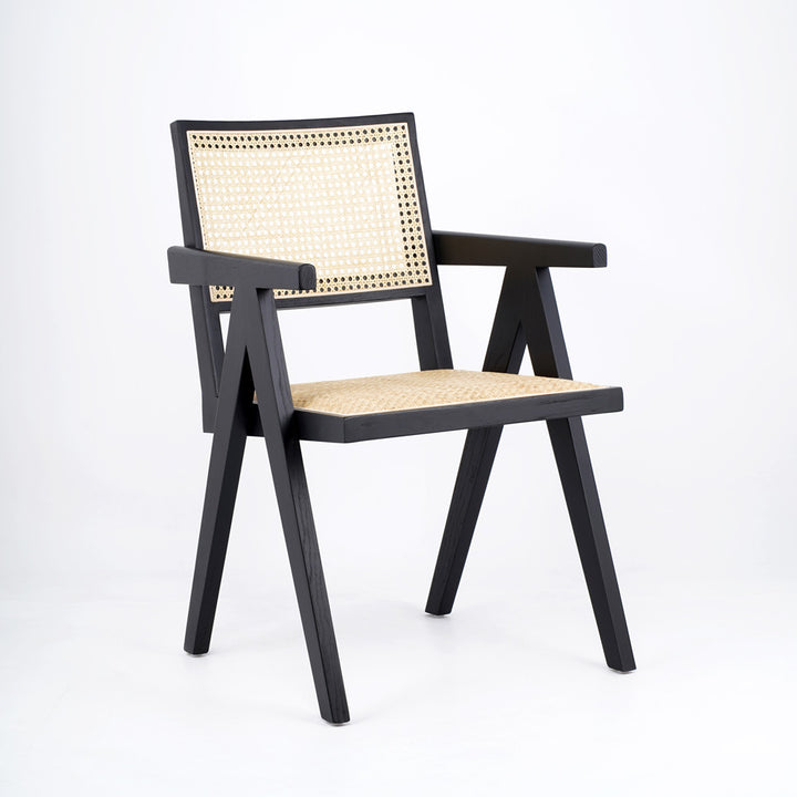 Durable Restaurant Chair Ash Wood Rattan Dinning Chairs Restaurant