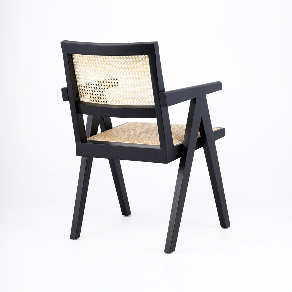 Durable Restaurant Chair Ash Wood Rattan Dinning Chairs Restaurant