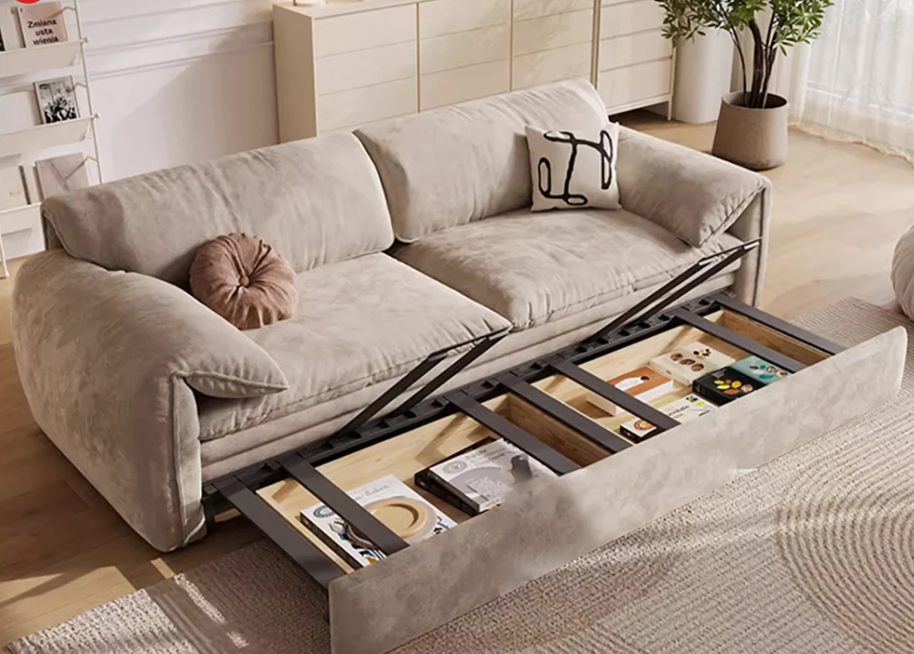 Modern Minimalist Style Multi-functional Foldable Sofa Bed