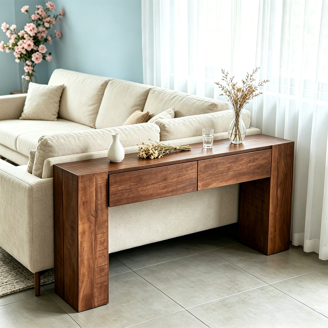 Hank Walnut Console Table