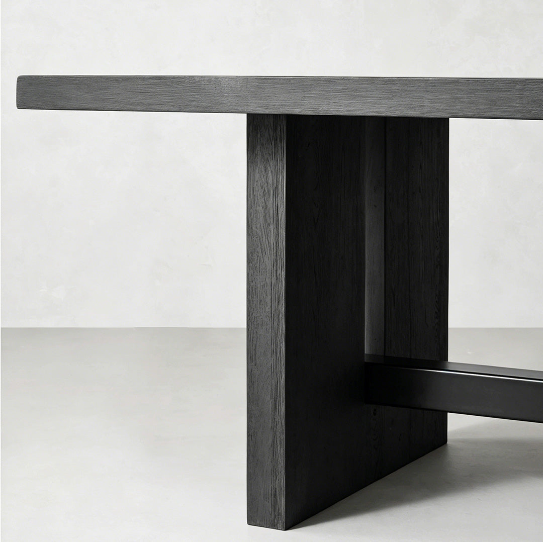 Declan Charcoal Oak Dining Table