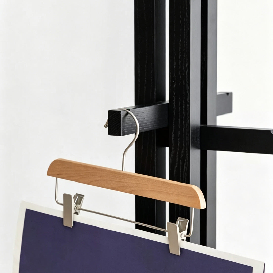 Garrett Black Oak Coat Stand Hooks
