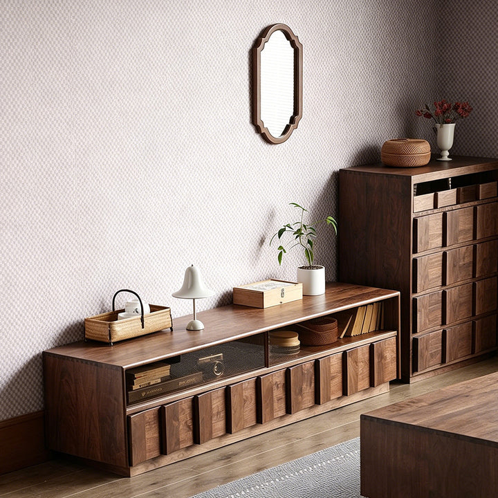 Timothy Walnut Wood Media Console
