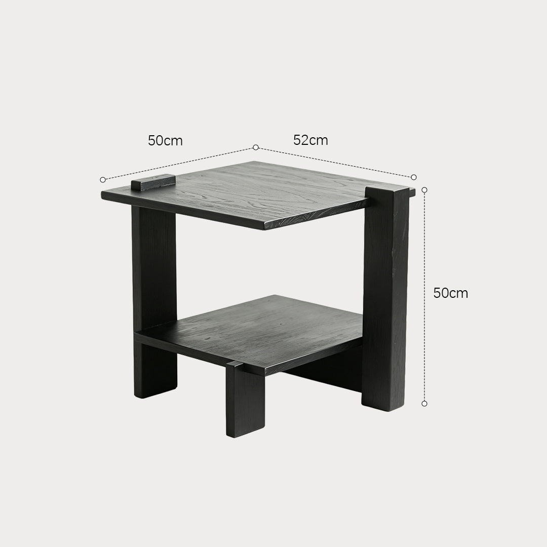 Holden Black Wood Accent Side Table