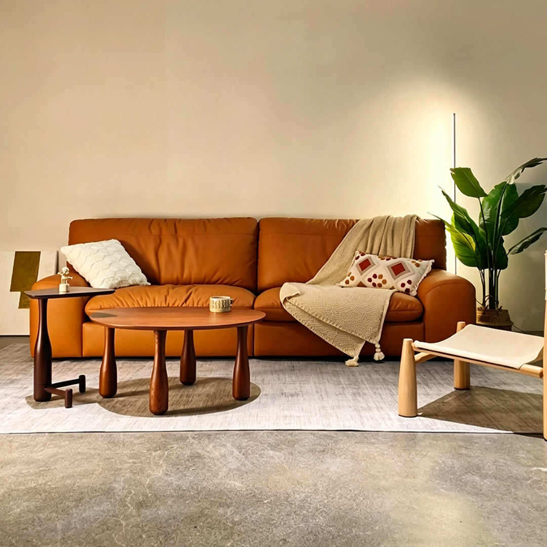Laird Walnut Round Coffee Table