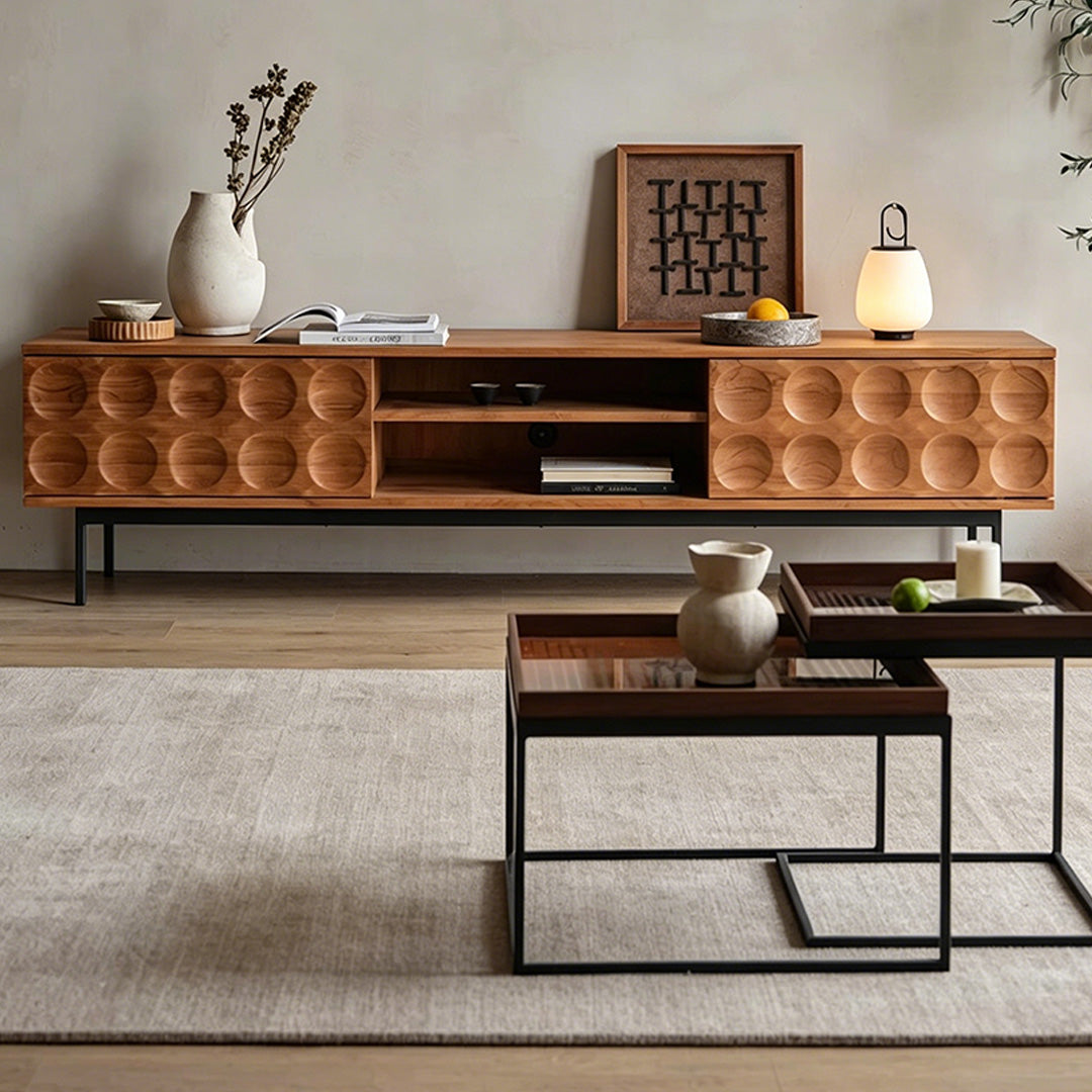 Jonah Brown Solid Wood TV Console