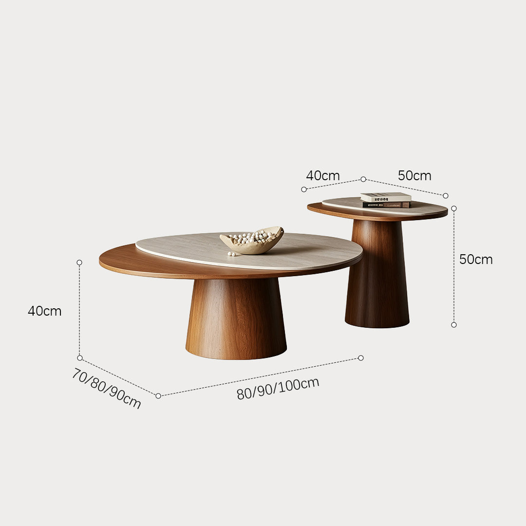 Jett Two-tone Walnut Coffee Table Set