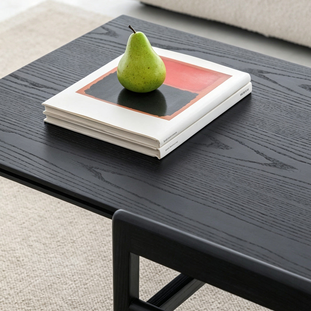 Farley Extendable Coffee Table In Black Wood