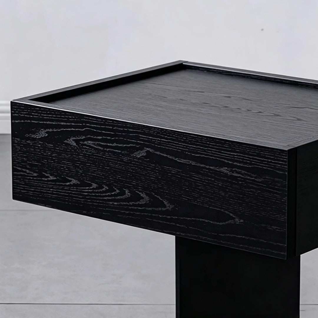 Lawson Black Oak Side Table