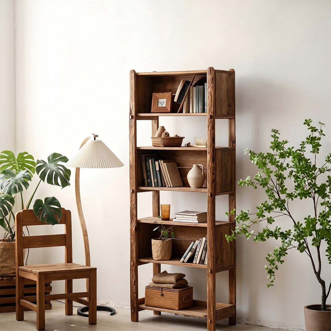 Jarlath Natural Wood Open Bookcase