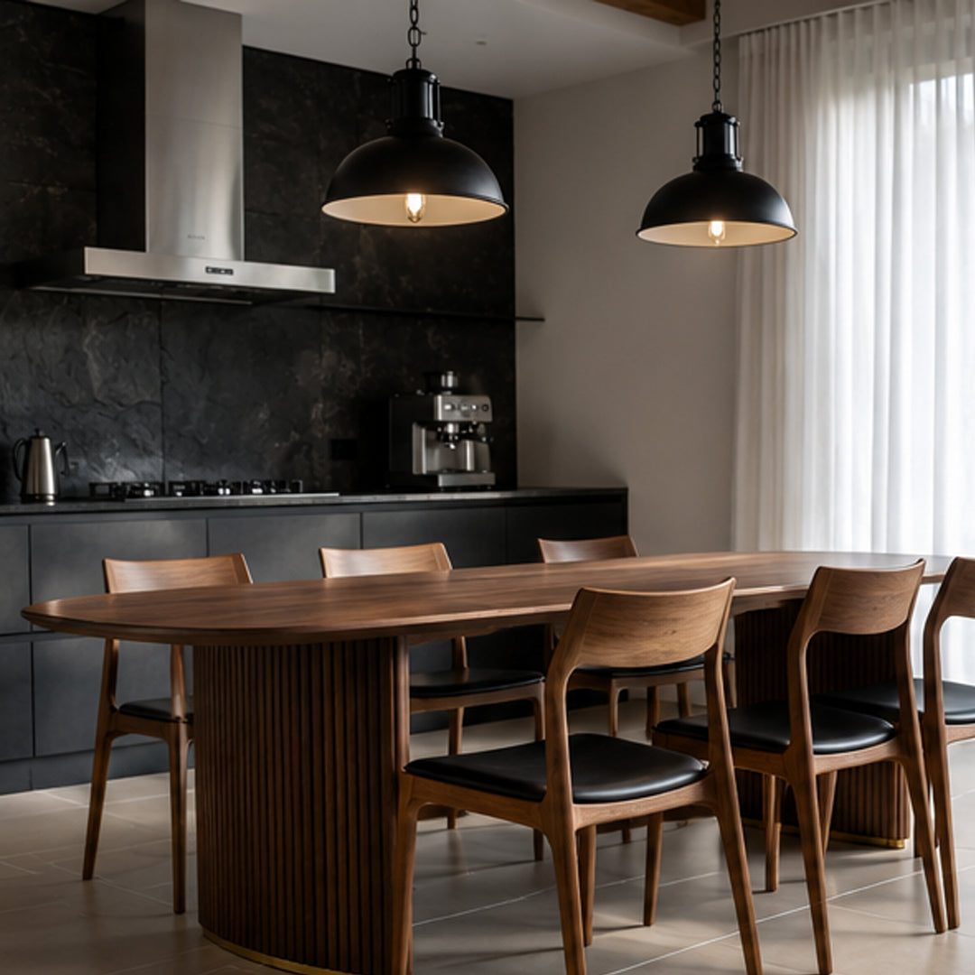 Ninette Walnut Wood Dining Table