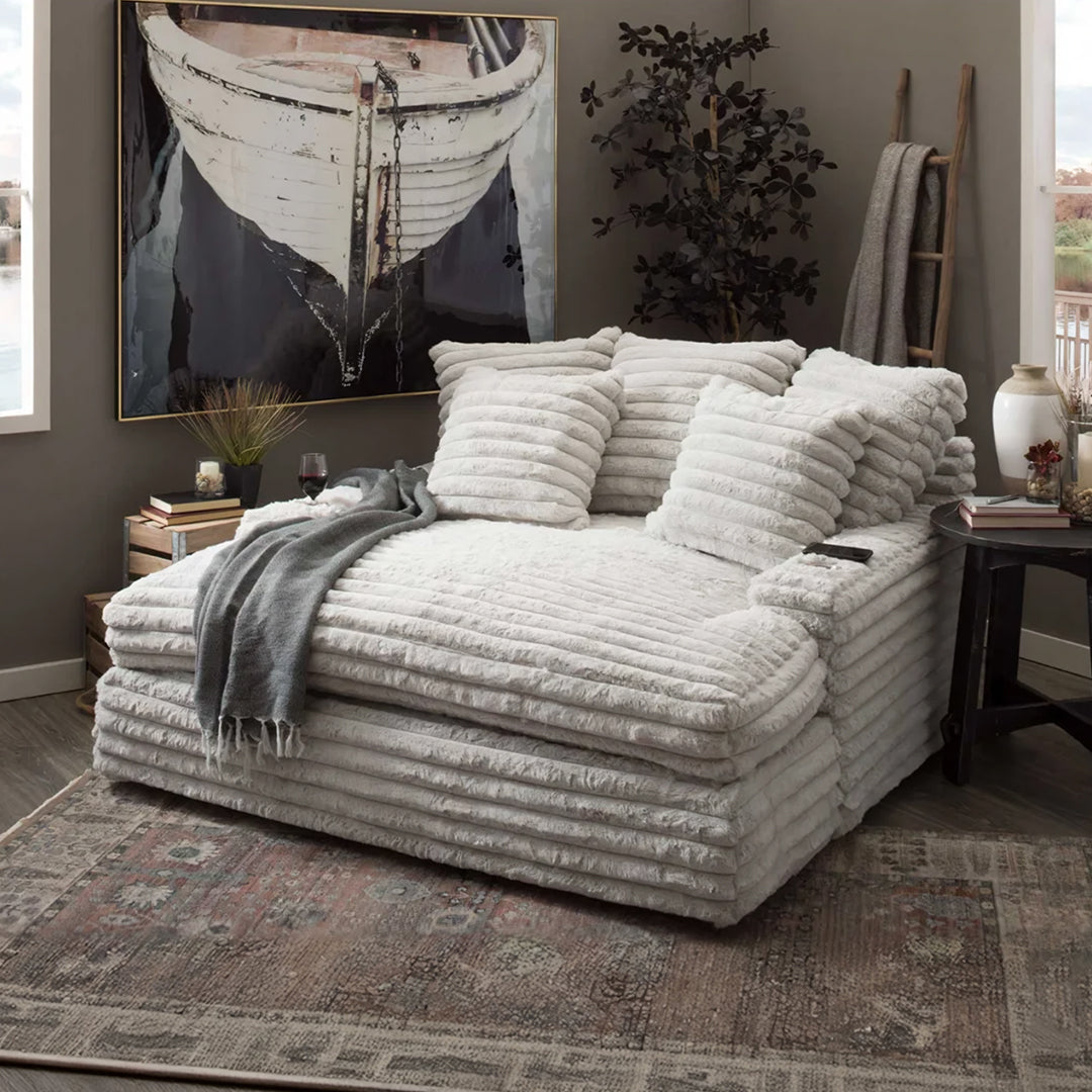 Echeverría Bean Bag Sofa, Day Bed Chaise, Armchair, Corduroy - corner sofa bed second hand