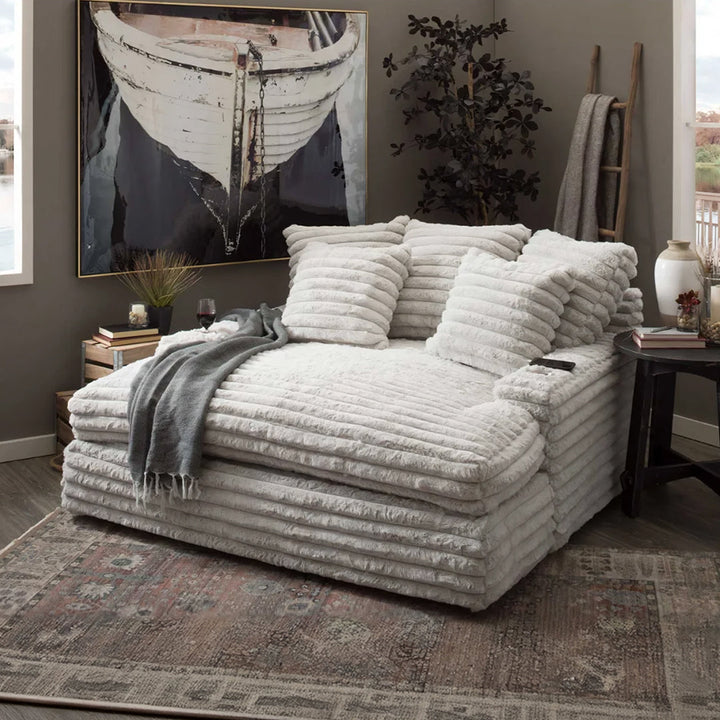 Echeverría Bean Bag Sofa, Day Bed Chaise, Armchair, Corduroy - corner sofa bed second hand