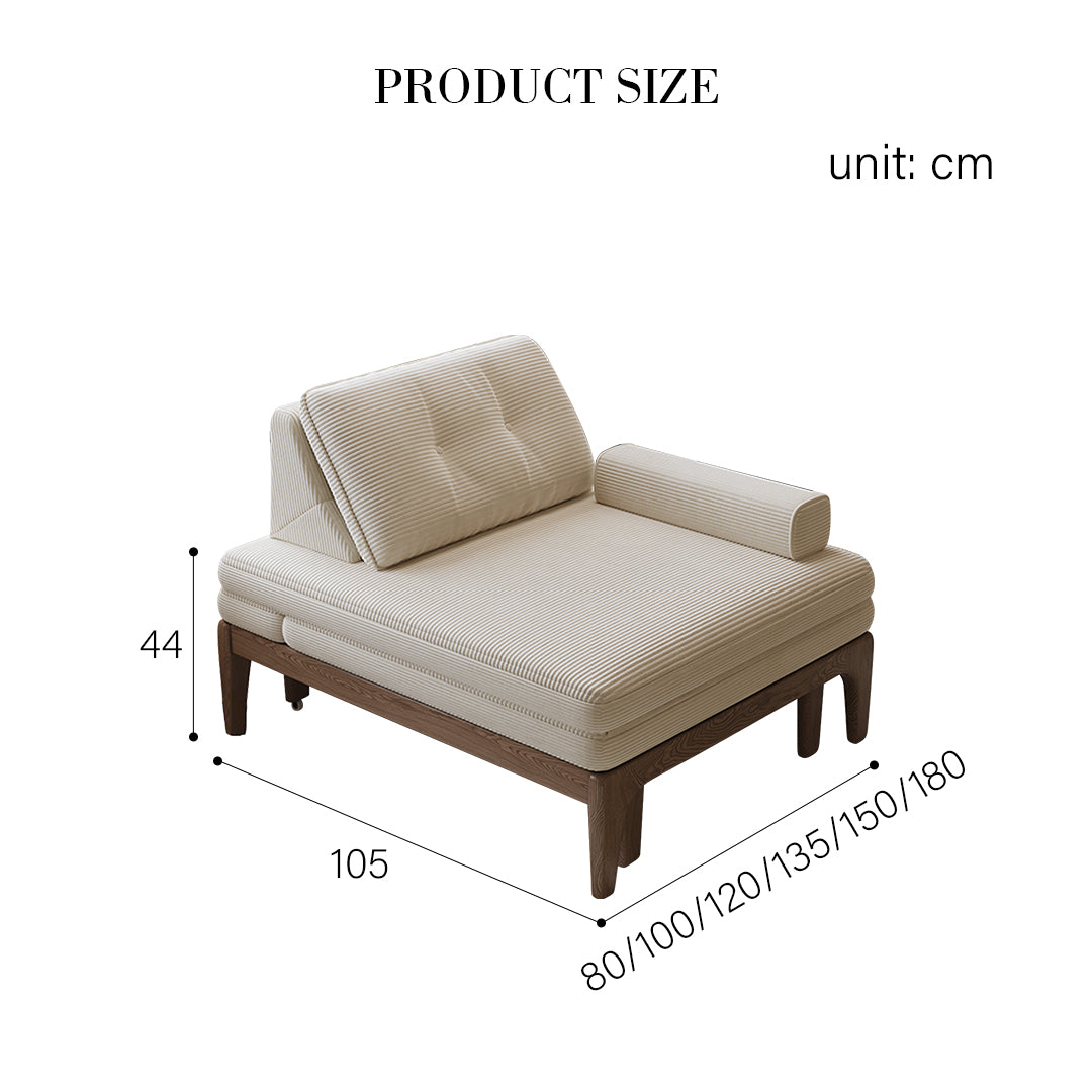 Ilyas Single Sofa Chair, Sofa Chair, Corduroy-Weilai Concept
