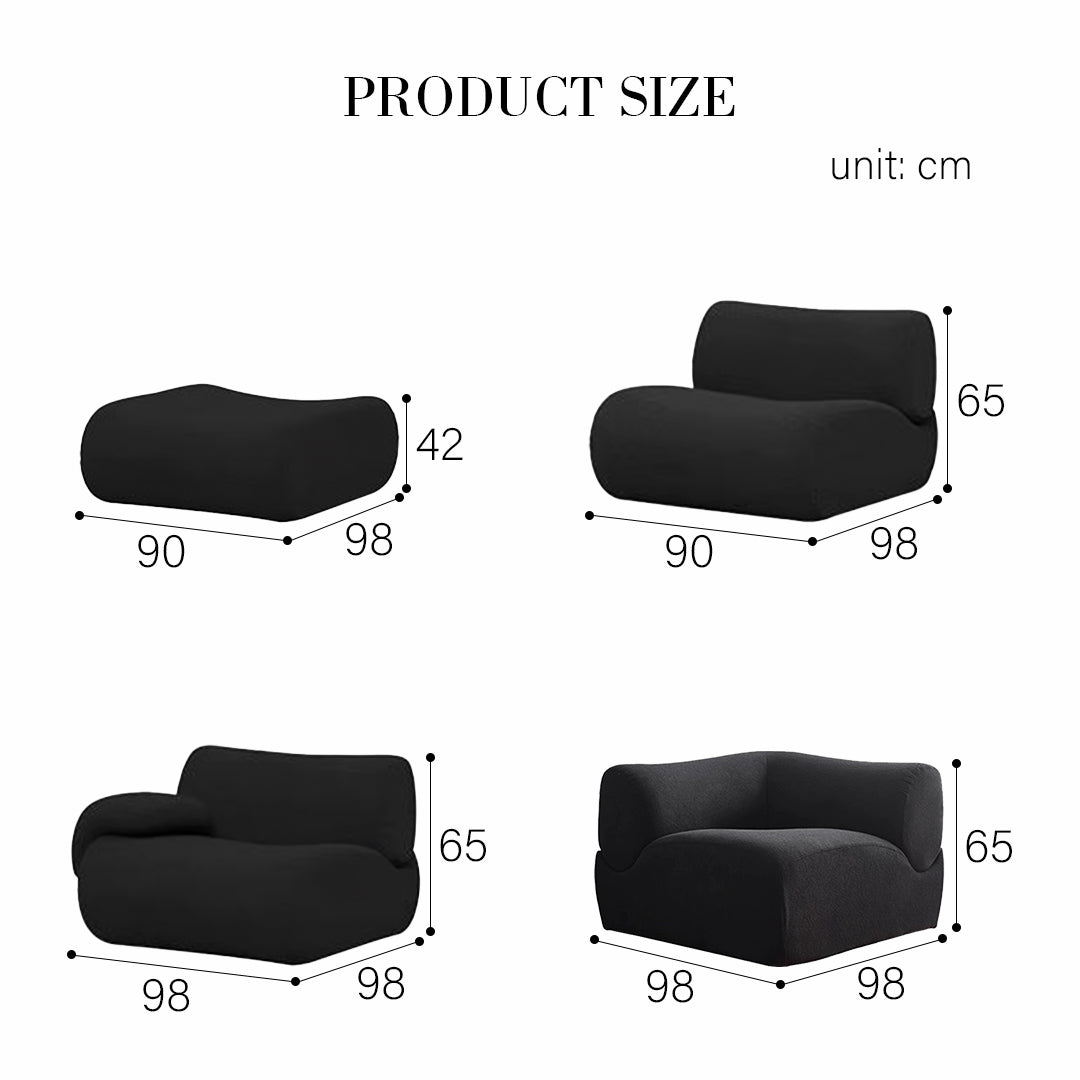 Matuszewski Modular Sofa, Two Seater, Three Seater, Boucle-Weilai Concept