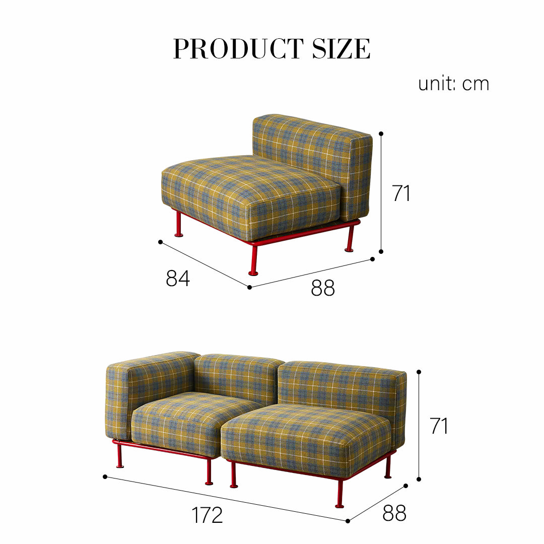 Velez Modular Sofa, Two Seater Sofa, Three Seater Sofa, Linen-Weilai Concept