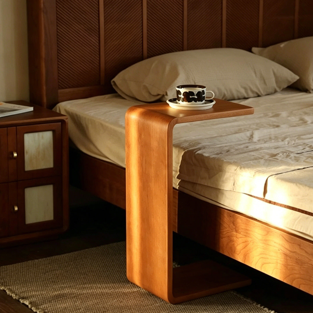 Everett Walnut Accent Side Table