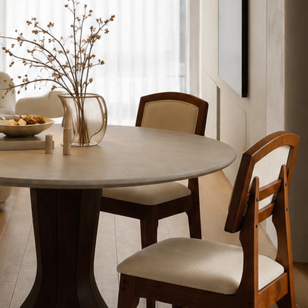 Ellington Dark Walnut Upholstered Dining Chair,Wood