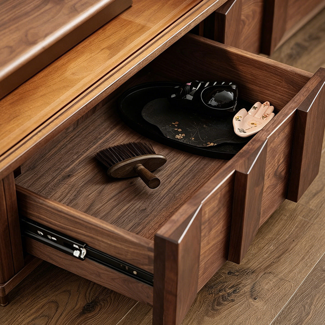 Timothy Walnut Wood Media Console