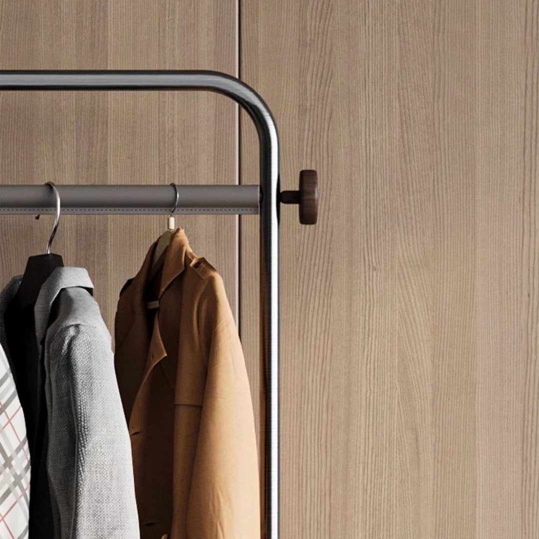Darven Bronze Metal And Wood Garment Rack