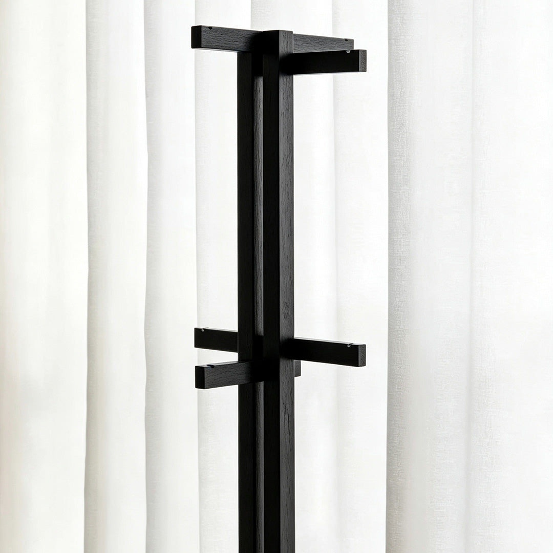 Garrett Black Oak Coat Stand Hooks
