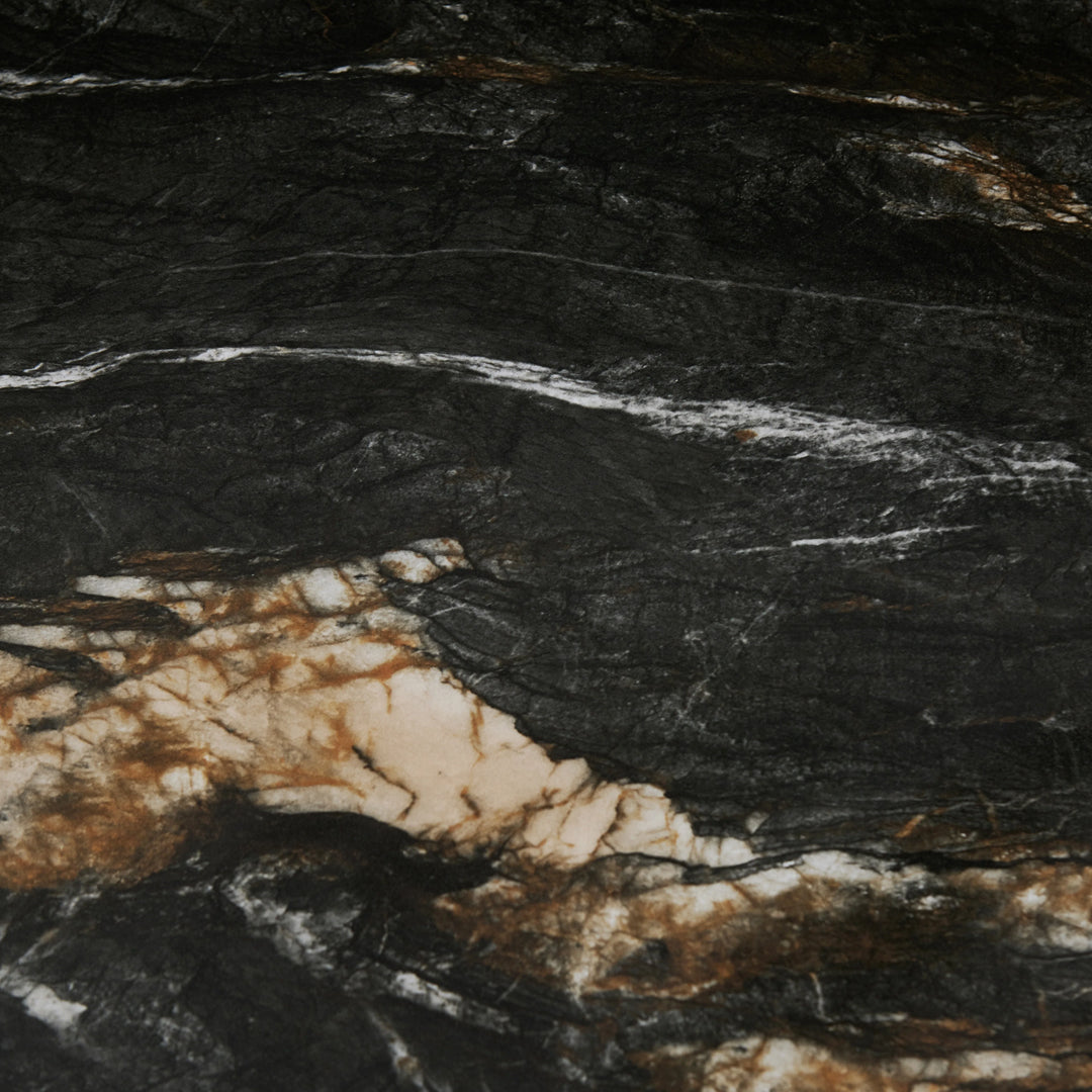 Fulbourn Black Marble-effect Dining Table