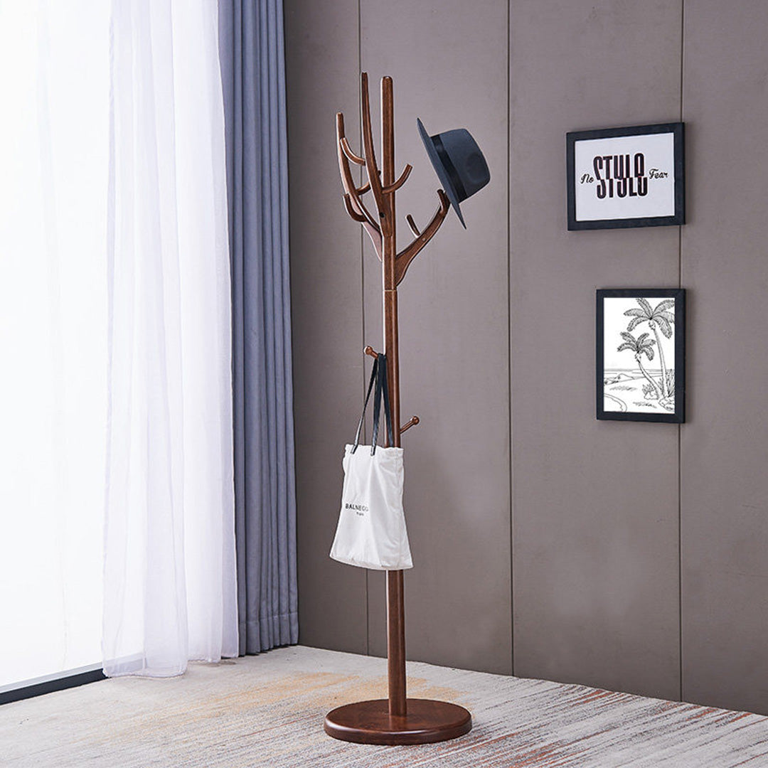 Freya Walnut Rubber Wood Coat Stand