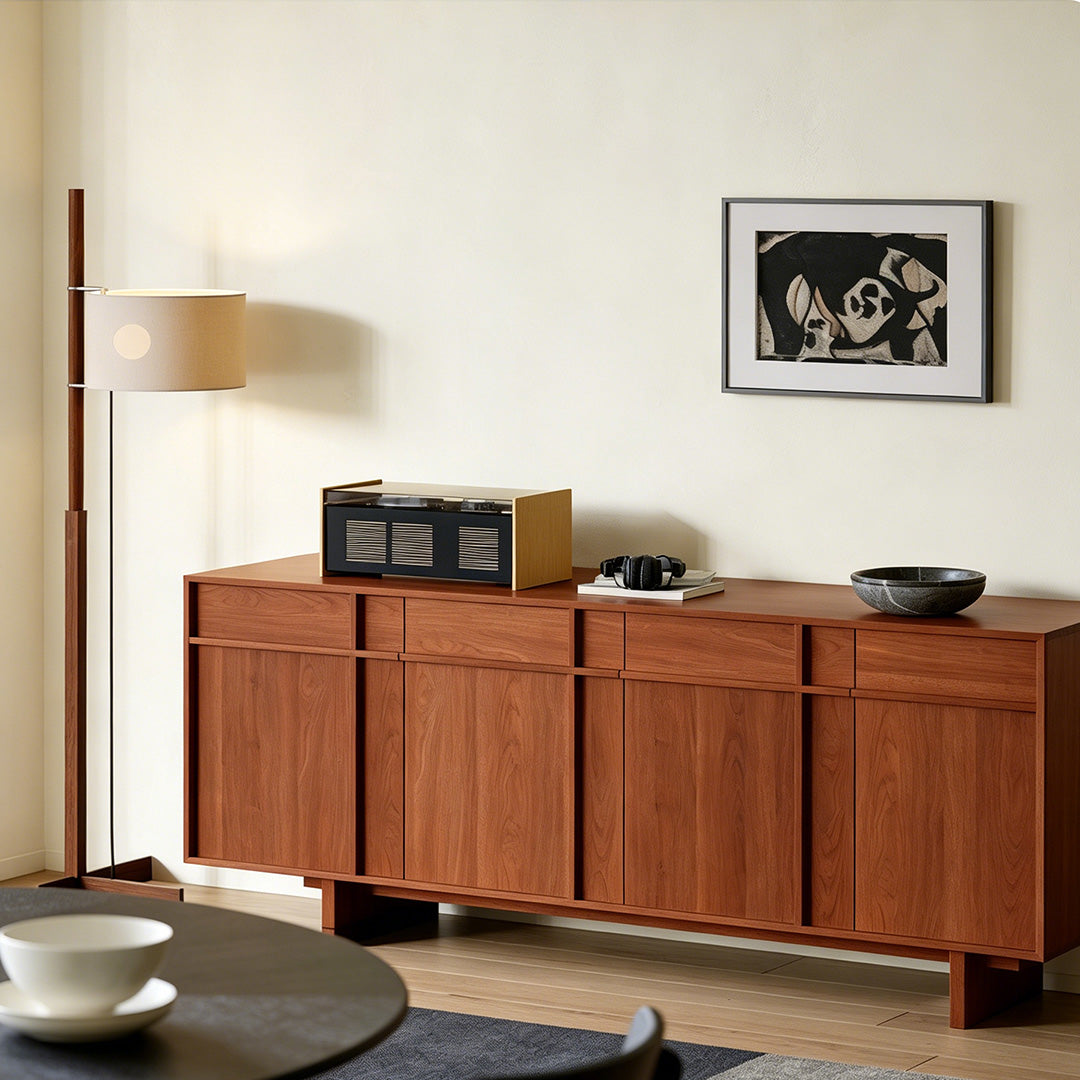 Rhys Walnut Wood Sideboard