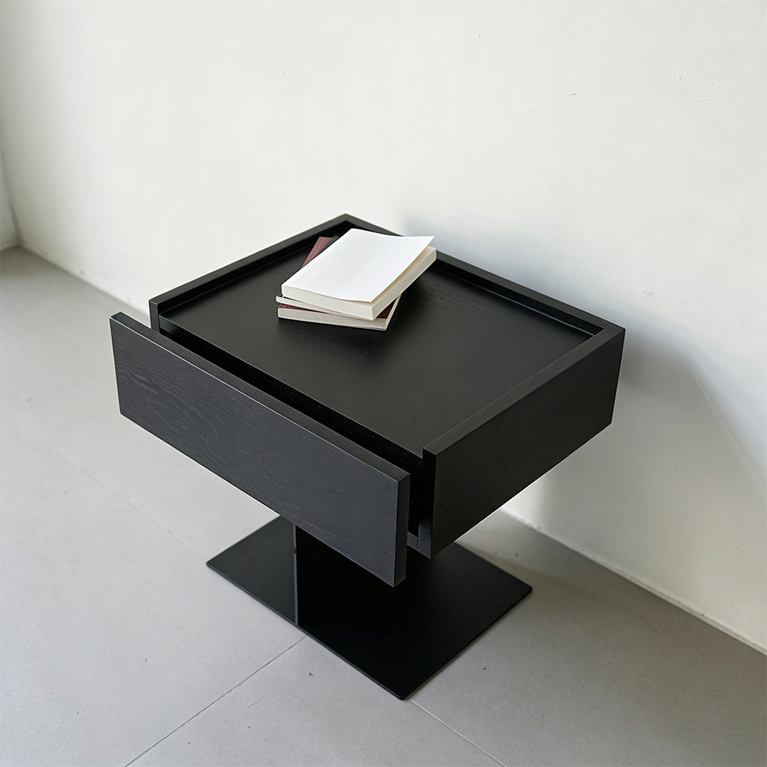 Lawson Black Oak Side Table