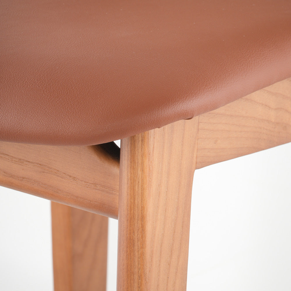 Ergonomic Solid Wood Bar Stool, Comfortable Bar Chair For Kitchen, Cafe And Entertainment Area