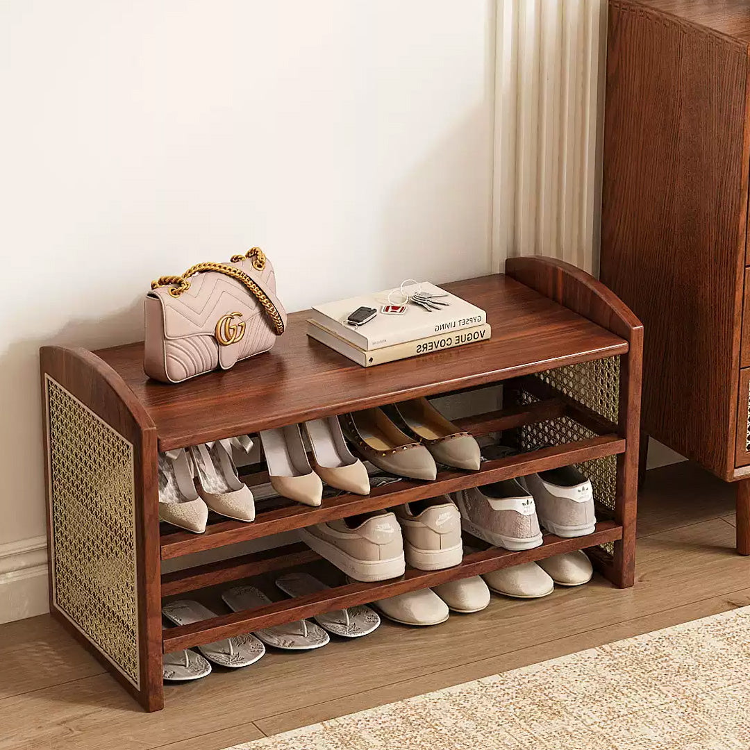 Wesley Brown Wood Shoe Rack