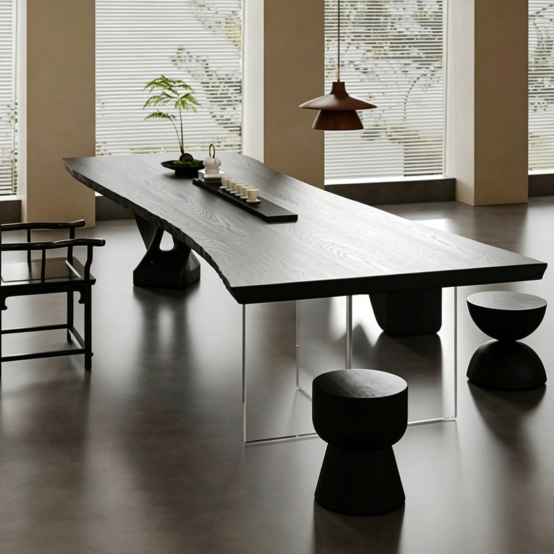 Bruce Ebony Live Edge Dining Table