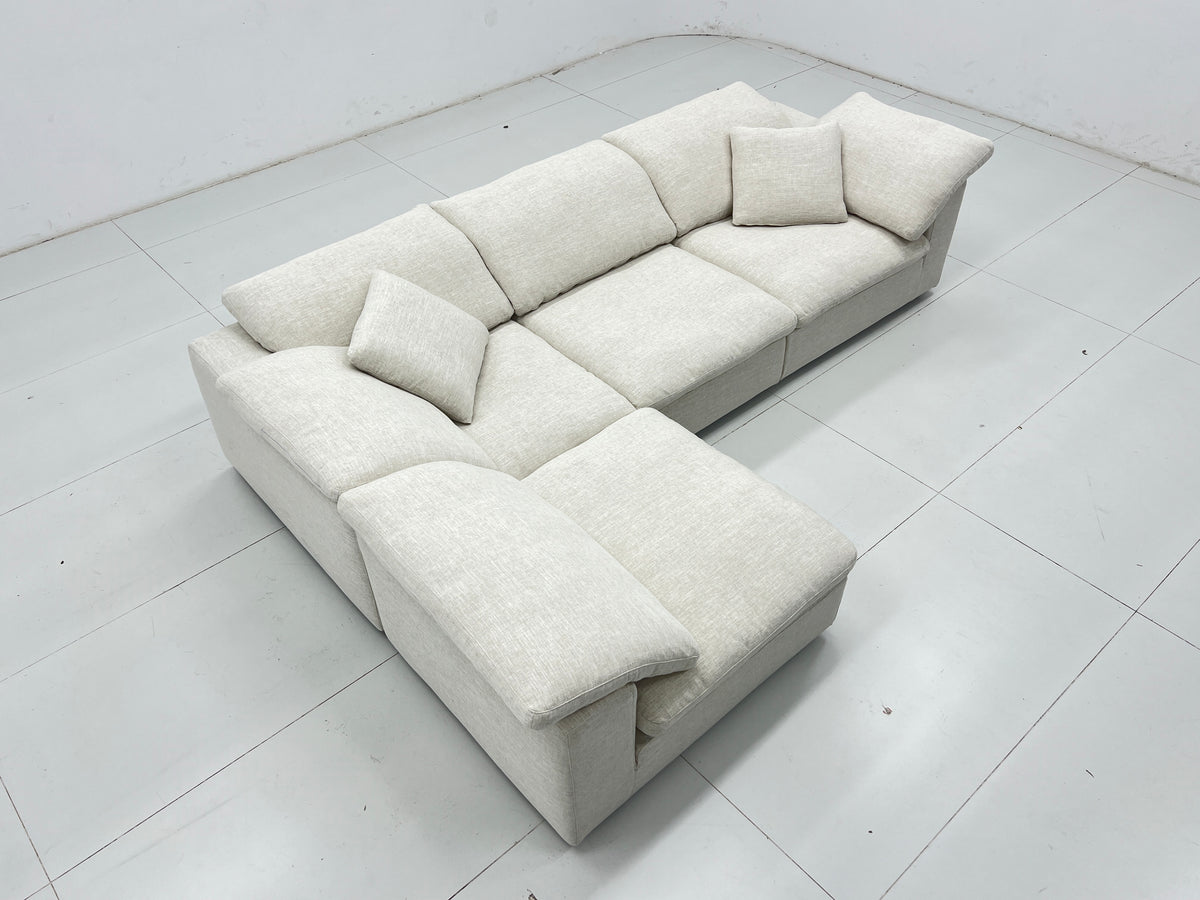 L shape in white 