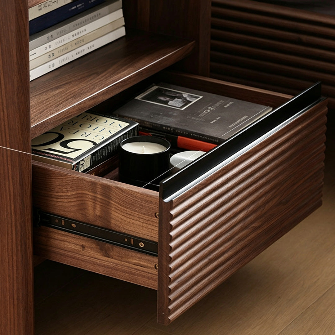 Elden Walnut Bedside Table