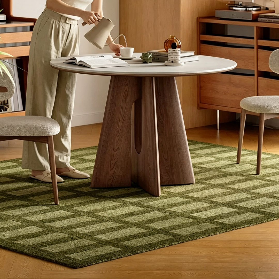 Glenn White Top Round Dining Table