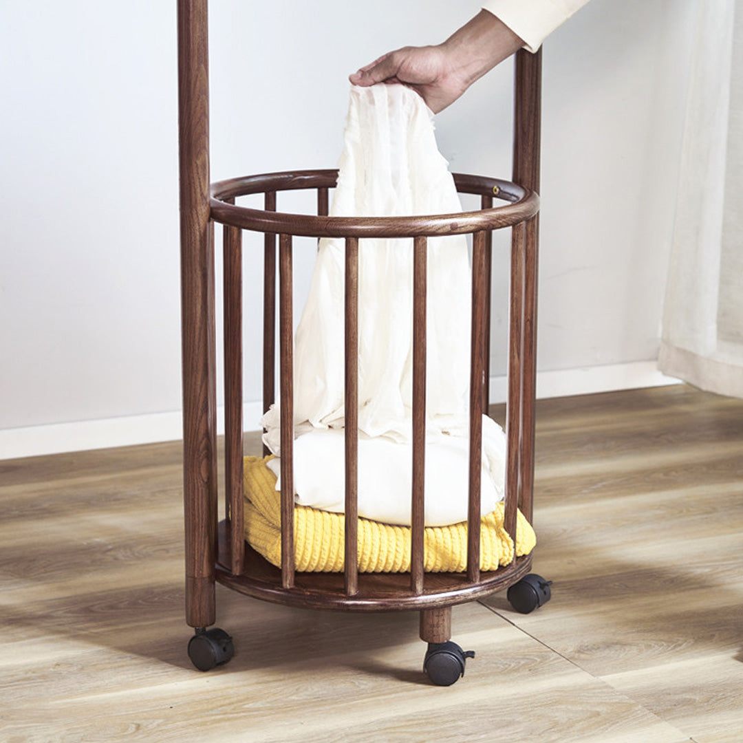 Ebba Walnut Wood Wax Wood Hall Stand