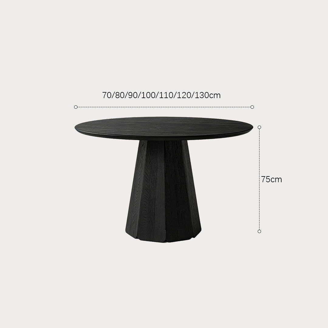 Ewan Black Wood Dining Table